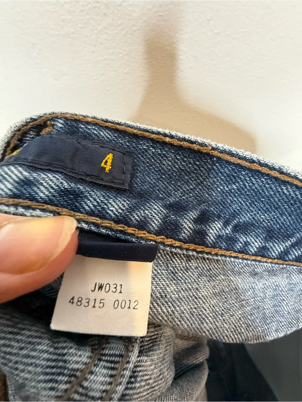 Vintage J. Crew Made in USA 100% Cotton Denim Mini Shorts size 4